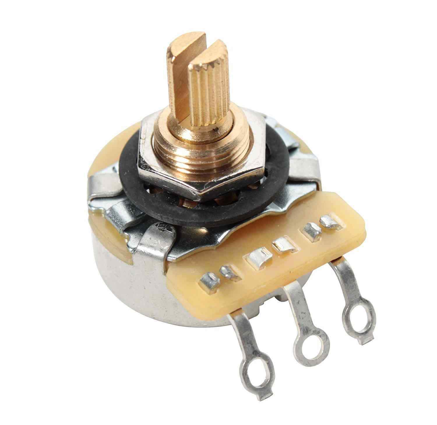 CTS 250K Pot SHORT SPLIT shaft – Dish Back – Audio Taper – 450G – 1X – Guitar