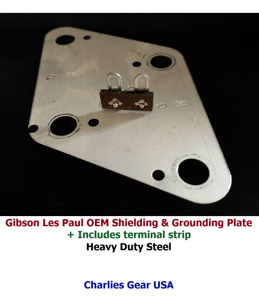 Gibson Les Paul OEM Shielding & Grounding Control Plate w/ terminal