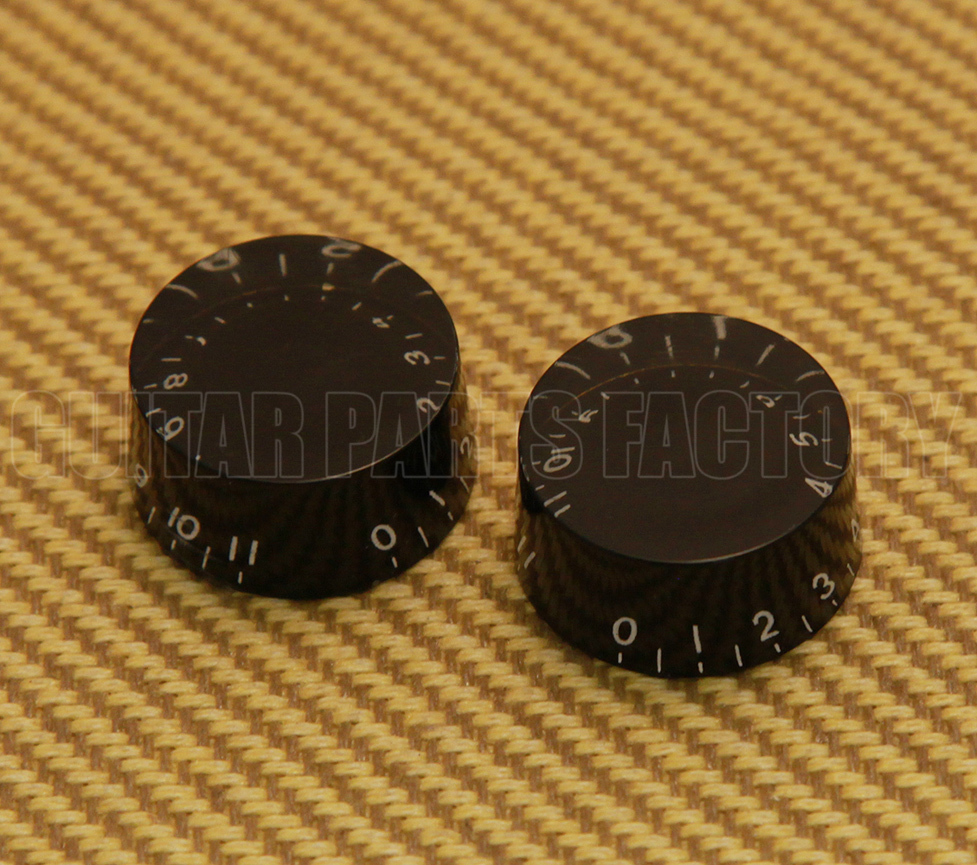 PK-0132-023 (2) Black 0-11 Speed Knobs Guitar Gibson Goes to 11