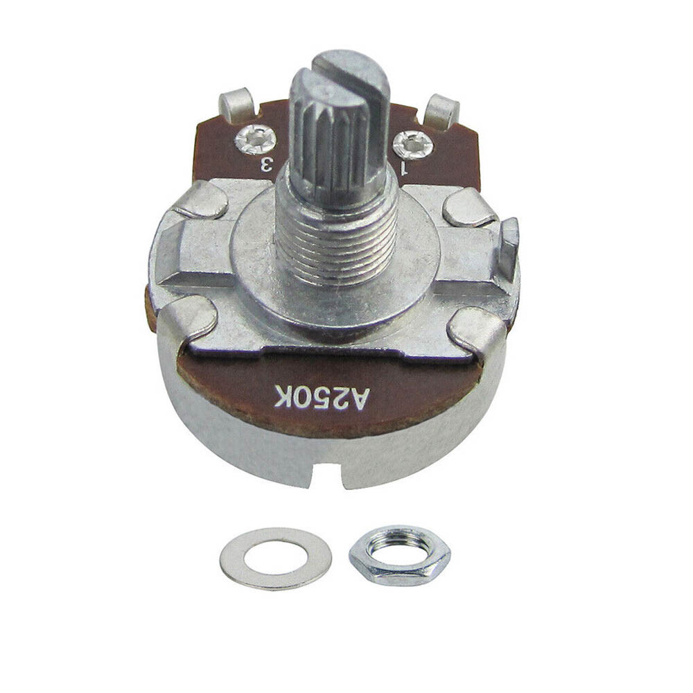 USA A250K Guitar Bass Pots Potentiometer Short Shaft Audio Tone Control 20pcs