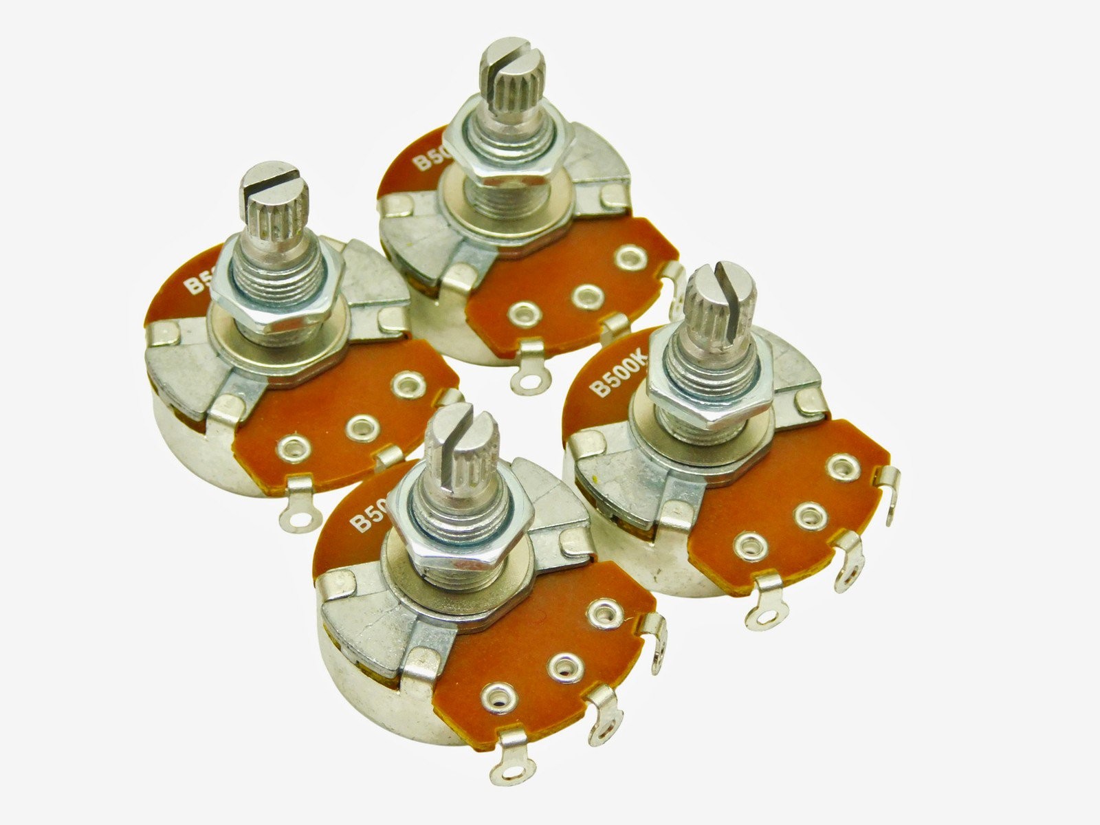 Alpha B500k 18mm Linear SPLIT SHAFT AUDIO TAPER POTENTIOMETERS POTS