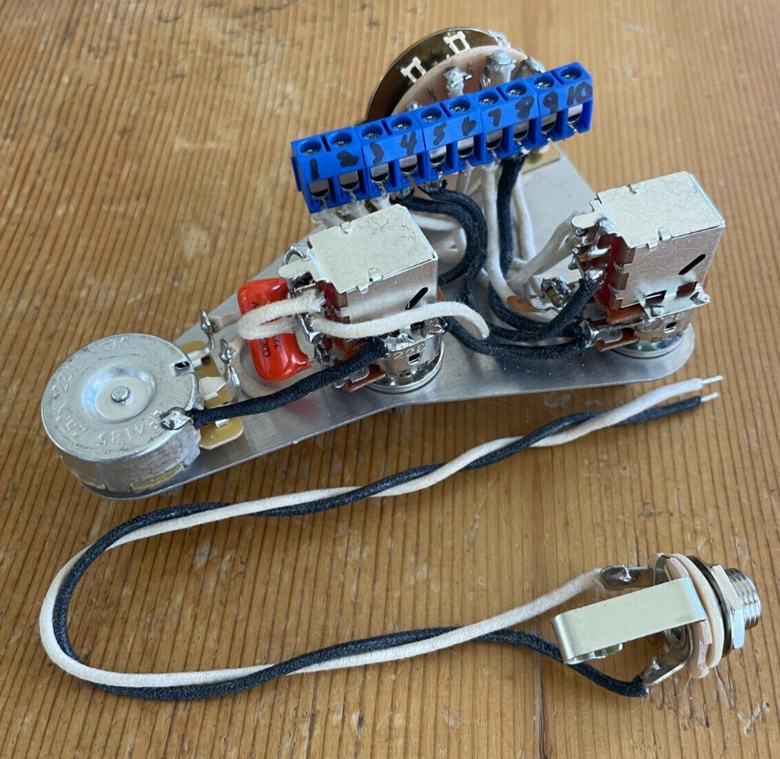 Solderless Fender Stratocaster Wiring Series/Parallel Blender Treble Bleed Phase