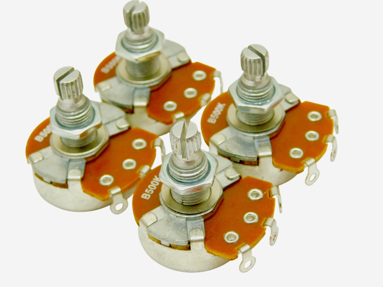 Alpha B500k 18mm Linear SPLIT SHAFT AUDIO TAPER POTENTIOMETERS POTS