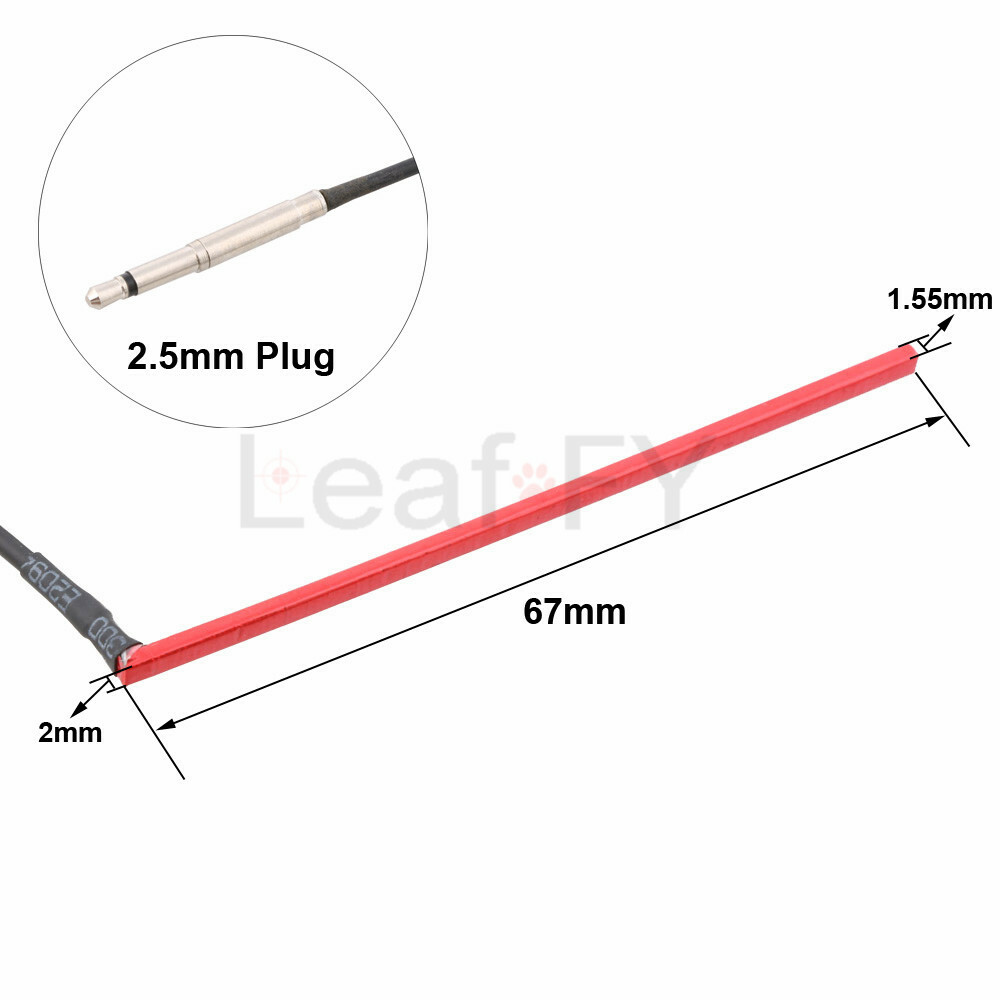 Red Piezo Pickup Under Saddle Golden End Pin Jack For Acoustic Guitar