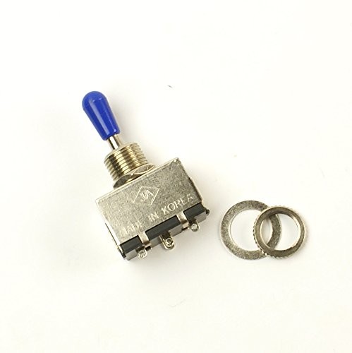 3 Way Toggle Switch Pickup Selector For Electric Guitar, Premium Box Style/Blue