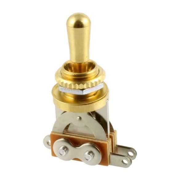 All Parts EP-066-002 Short Straight Toggle Switch – Gold