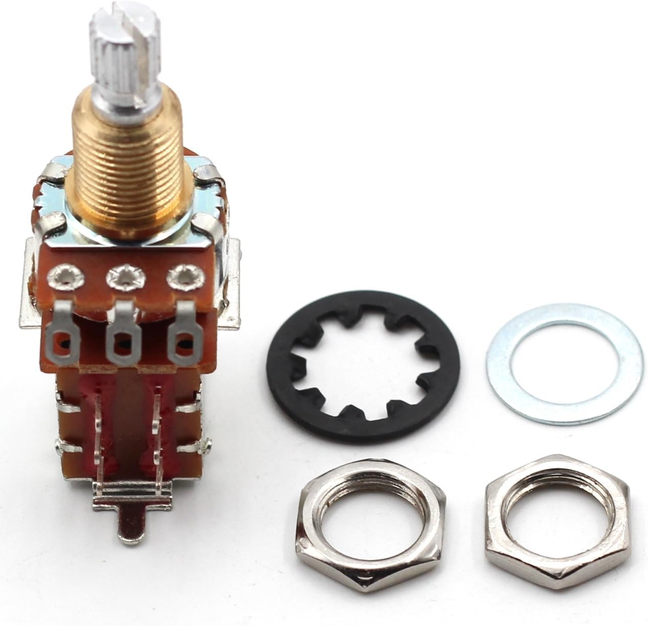 500K Short Split Shaft Potentiometer – Versatile Push/Pull Guitar Modifications