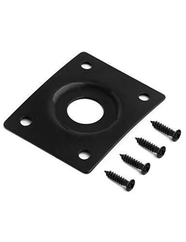 Guitar Jack Socket Plate Curved Recessed Rectangle Style Output Jack Plate Co…
