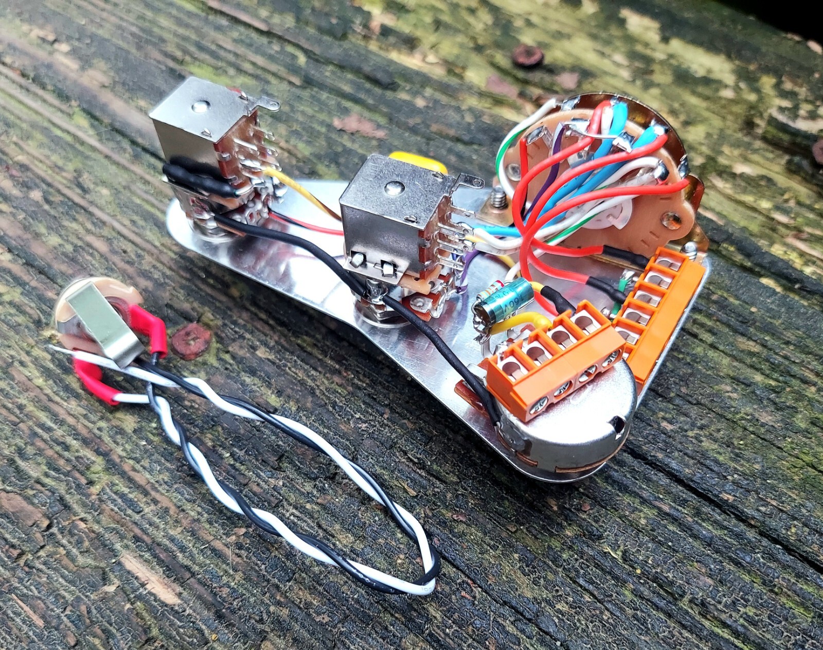 Strat HSH Solderless Wiring Harness Bourns Coil Split Neck & Bridge Combo