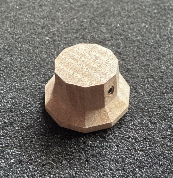 5A Flame Maple 1122 Facet Cut Volume/Tone Knob – 1.5mm Set Screw/6mm Shaft