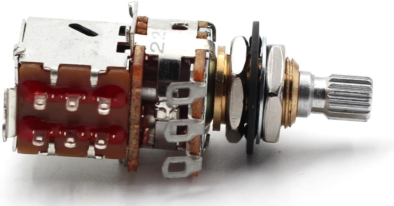 500K Short Split Shaft Potentiometer – Versatile Push/Pull Guitar Modifications