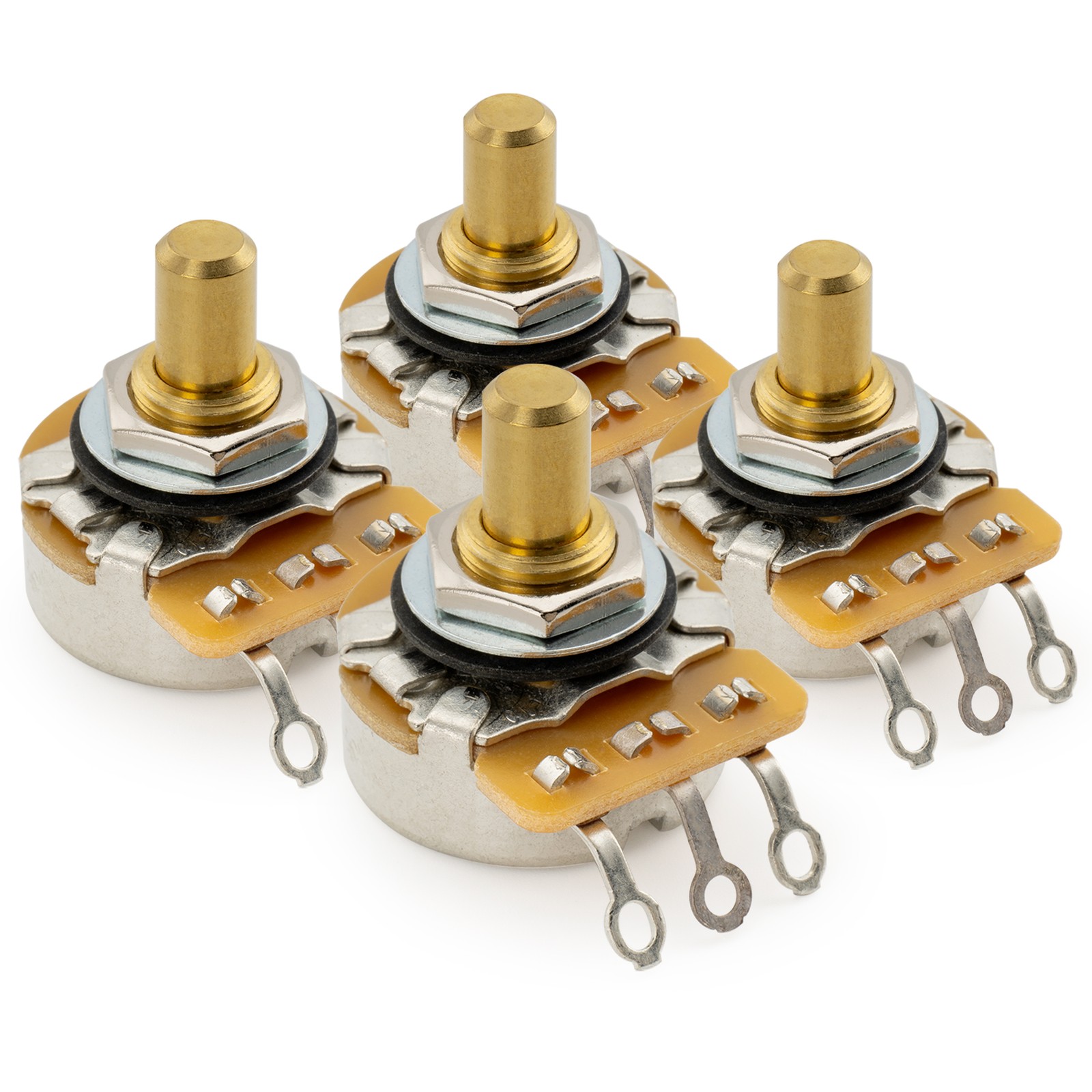 Musiclily Ultra CTS 450G 4Pcs A250K Audio Taper Short Solid Shaft Potentiometer