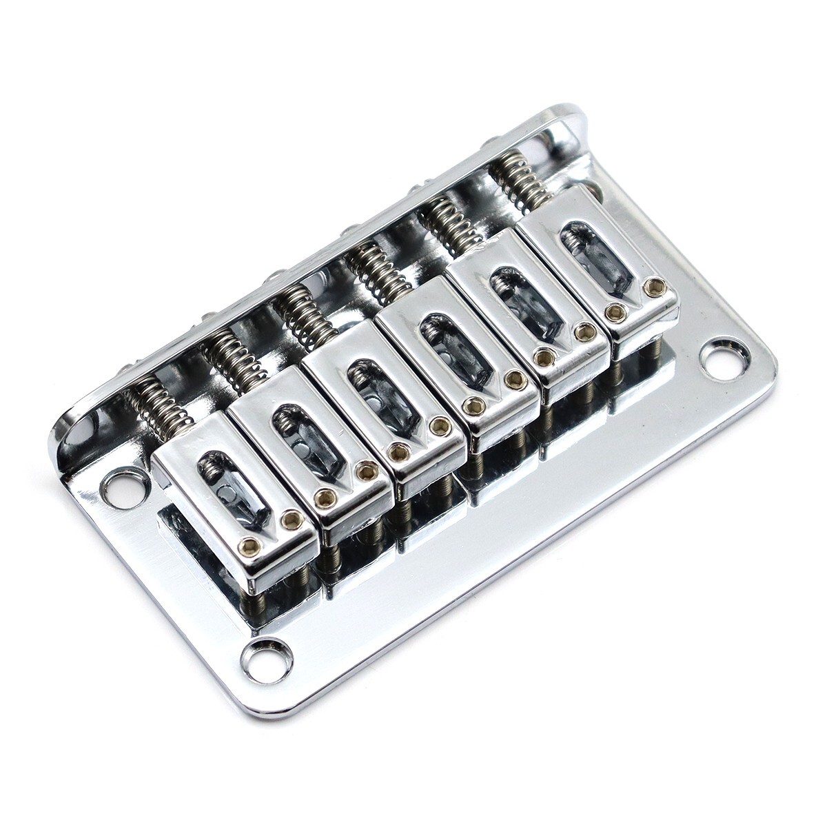 Silver 78MM Metal Fixed Top Load Guitar Tailpiece Guitar Hardtail Saddle Bridge