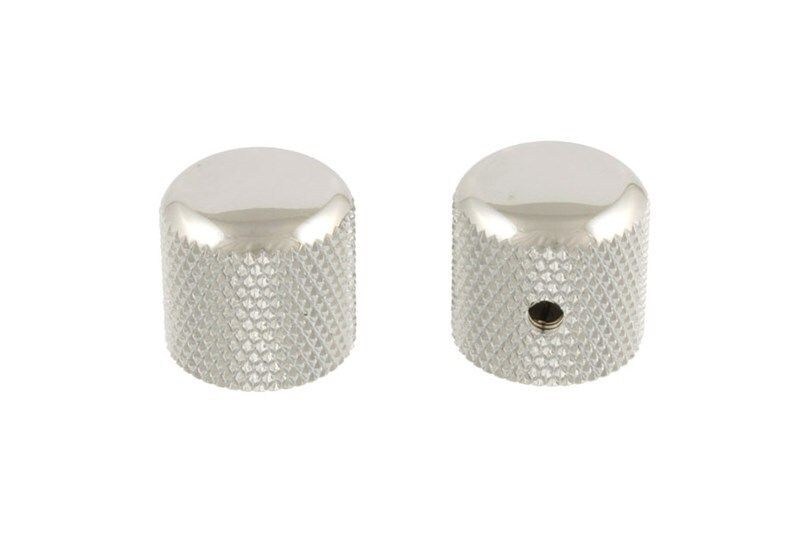 NEW – Genuine Gotoh Dome Knobs (2) For USA Split Shaft Pots – CHROME