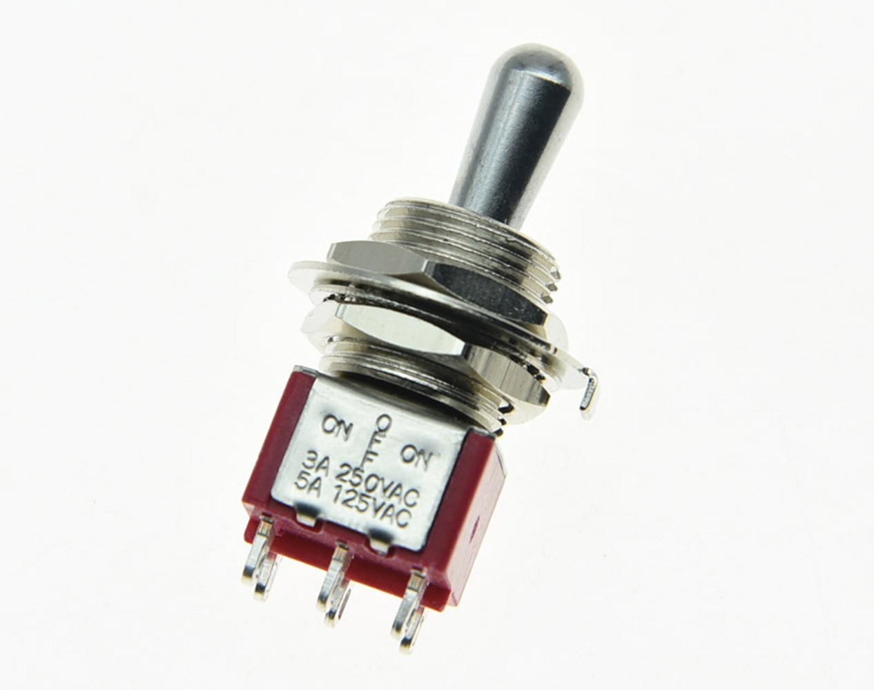 Guitar or AMP 15/32″ Threaded DPDT 3 Way ON/OFF/ON Toggle Switch Fat Bat Toggle
