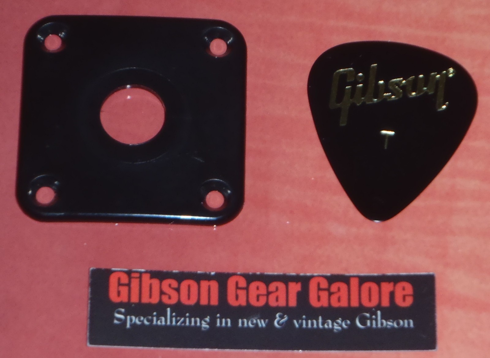 Gibson Les Paul Jack Plate Black Output Relic Input Guitar Parts Cream Cover R9
