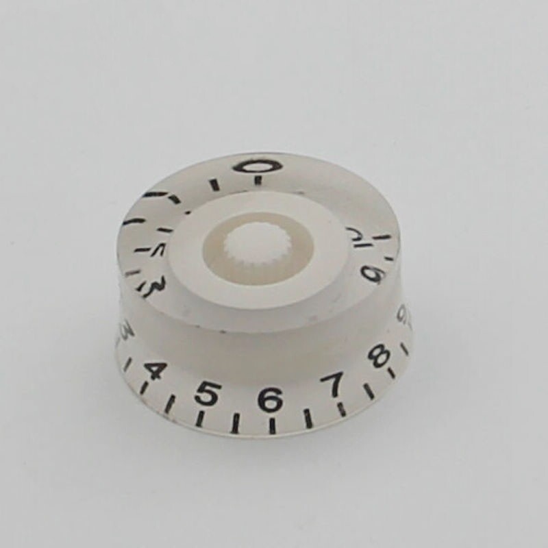 100 PCS Amber Speed Control Knobs Volume Tone Buttons For Electric Guitar