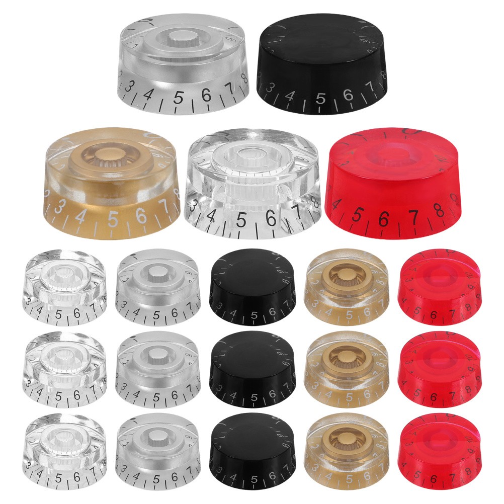 20 Pcs Electric Guitar Control Knobs Volume Replacement Tone Bass