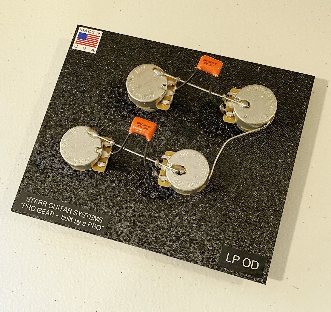 Gibson Les Paul Harness Upgrade! CTS 500K LS Pots & Orange Drop .022 Caps! NEW!