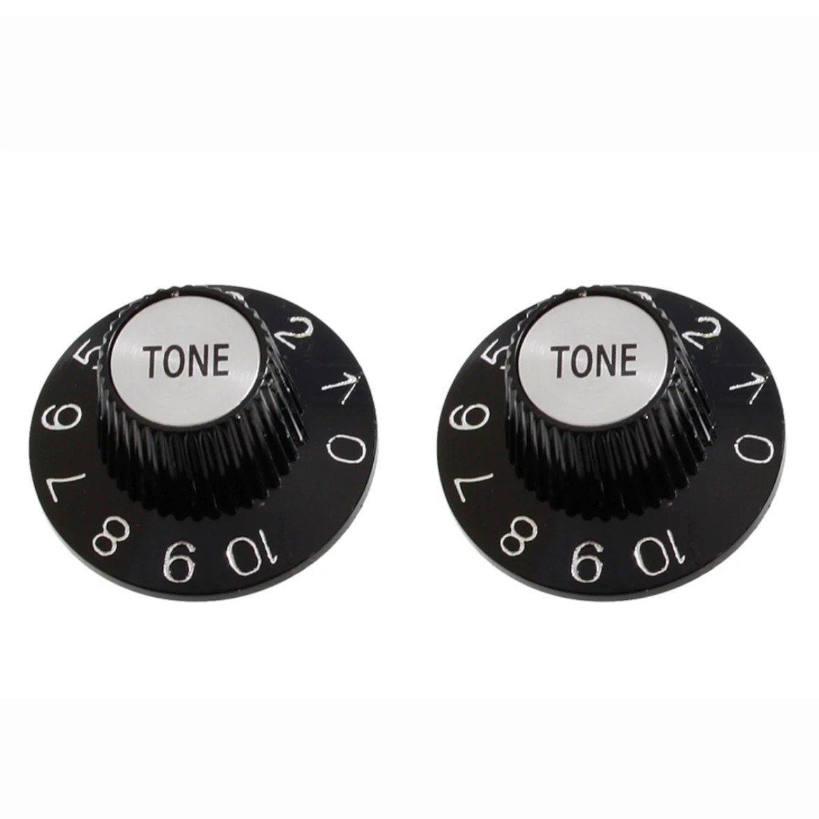 Allparts PK-3242-023 Set of 2 Witch Hat Tone Knob – Black