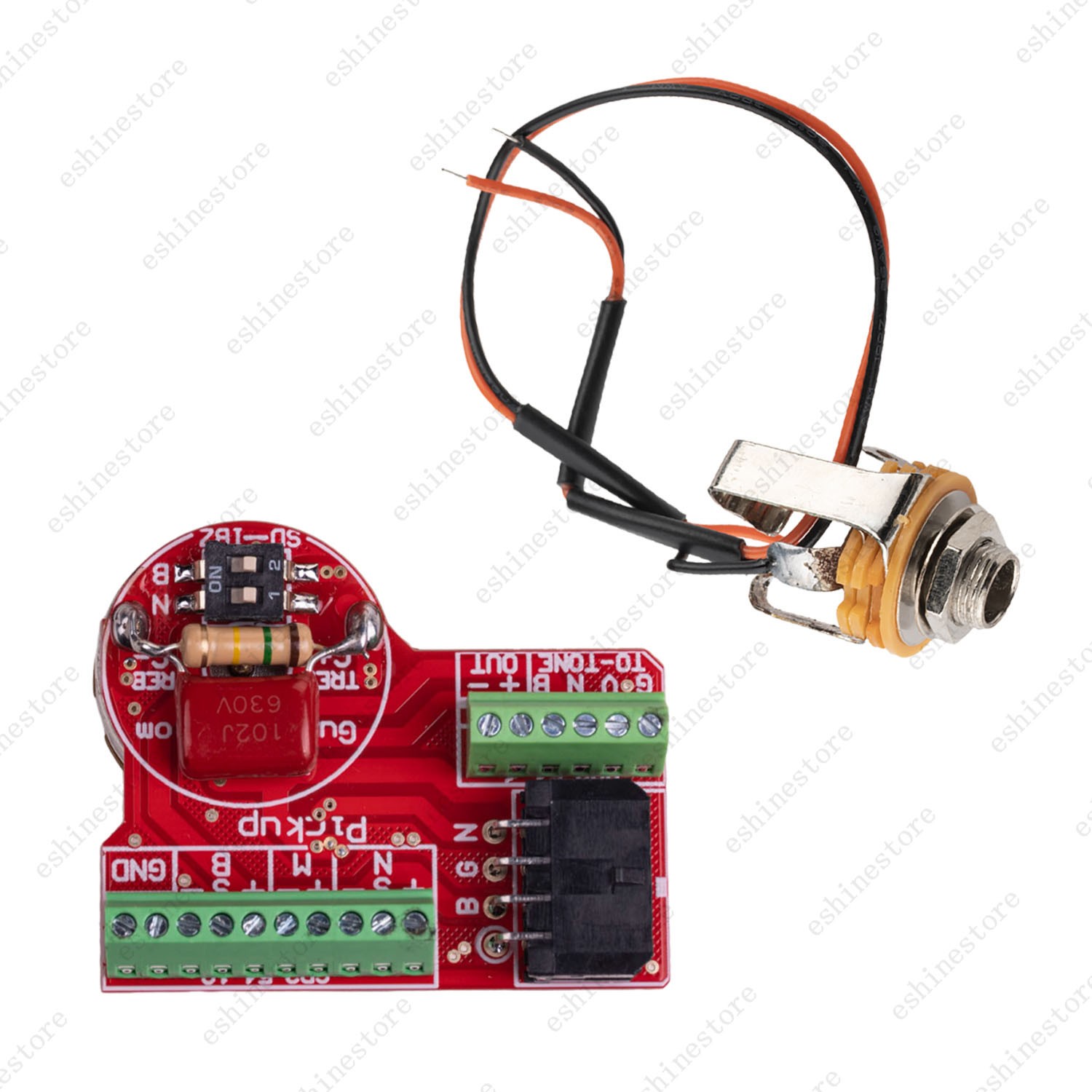 Solderless HSH Wiring Harness Alu Shaft Pots w/ Coil Split for Ibanez OR Strat