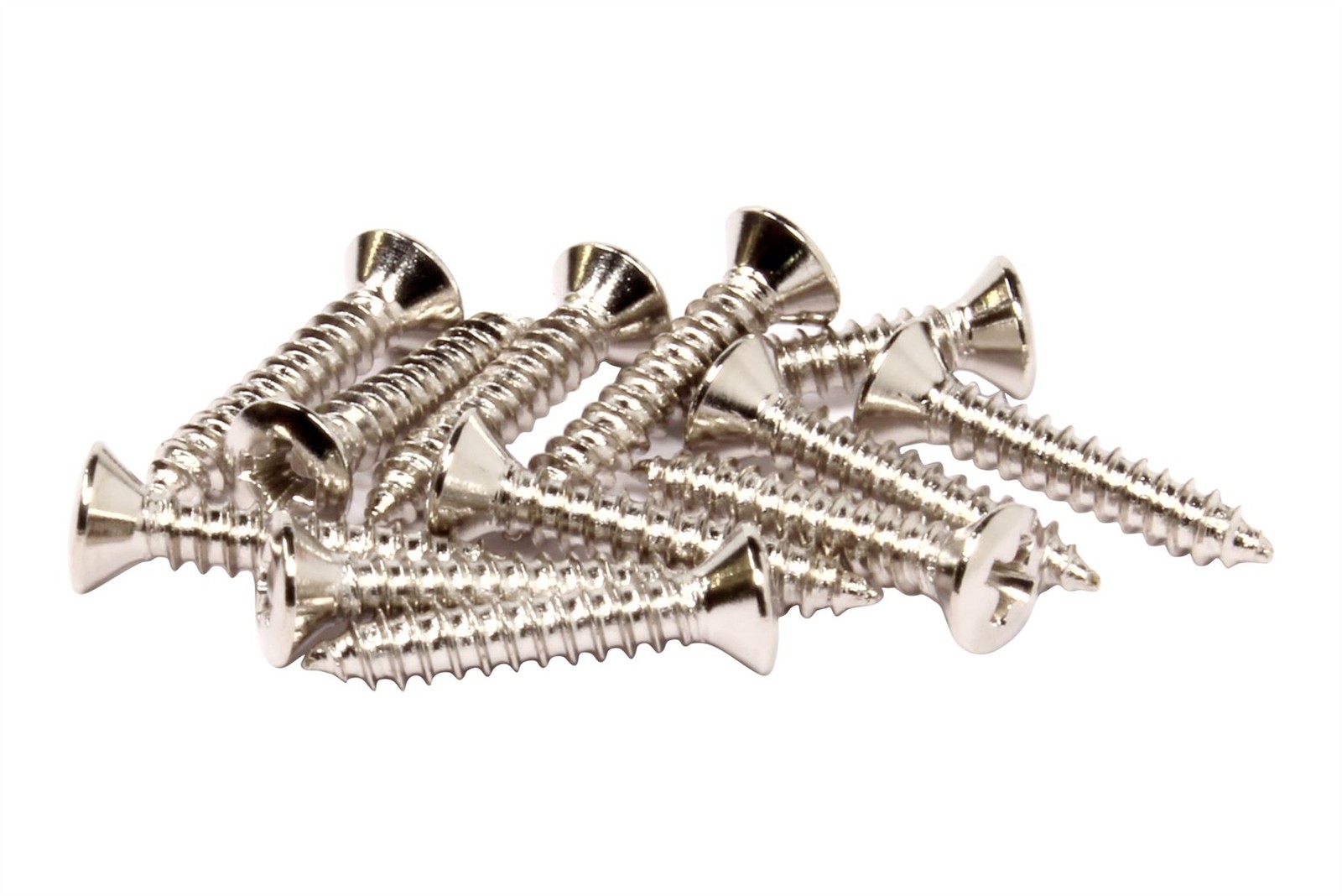 #3 x 5/8″ Phillips Oval Head Wood Screw – misc guitar hardware – Nickel