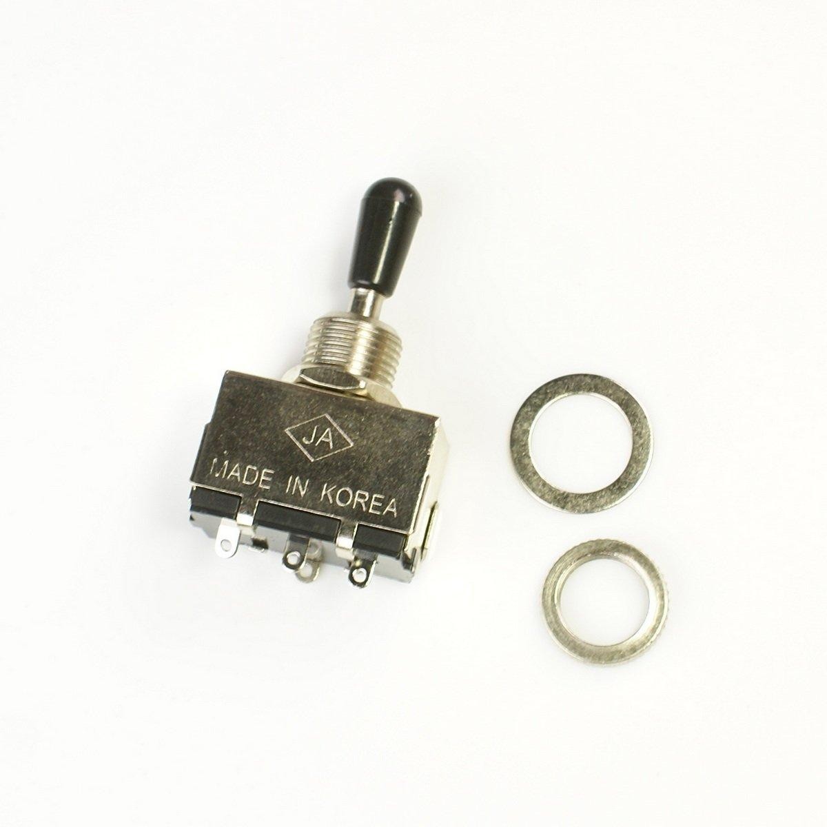 3 Way Toggle Switch Pickup Selector For Electric Guitar, Premium Box Style/Black