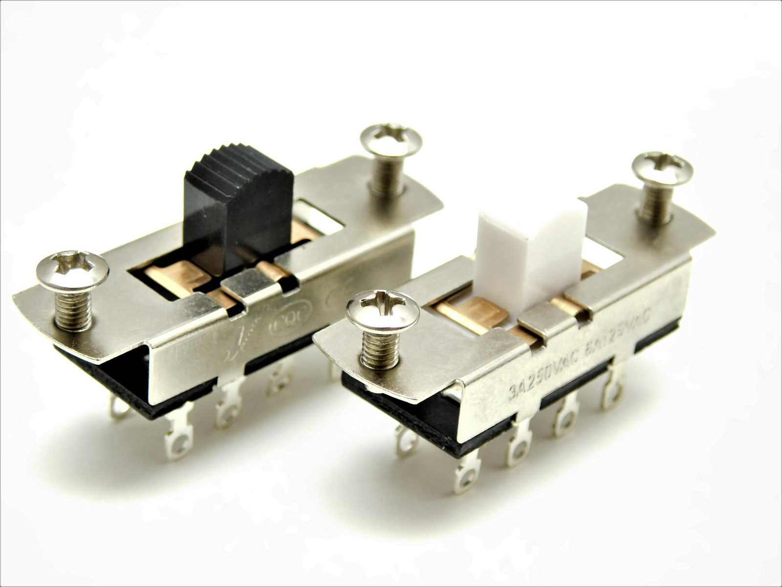 3-Way Slide Guitar Switch with screws for DuoSonic, Mustang White or Black