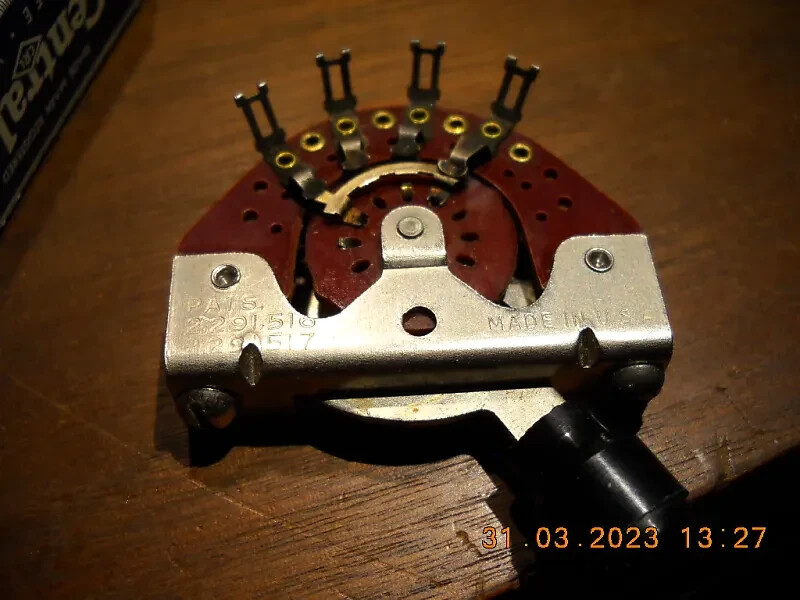 FENDER TELECASTER SWITCH 1952 CENTRALAB 1454 EARLY 50’s! NOS IN BOX