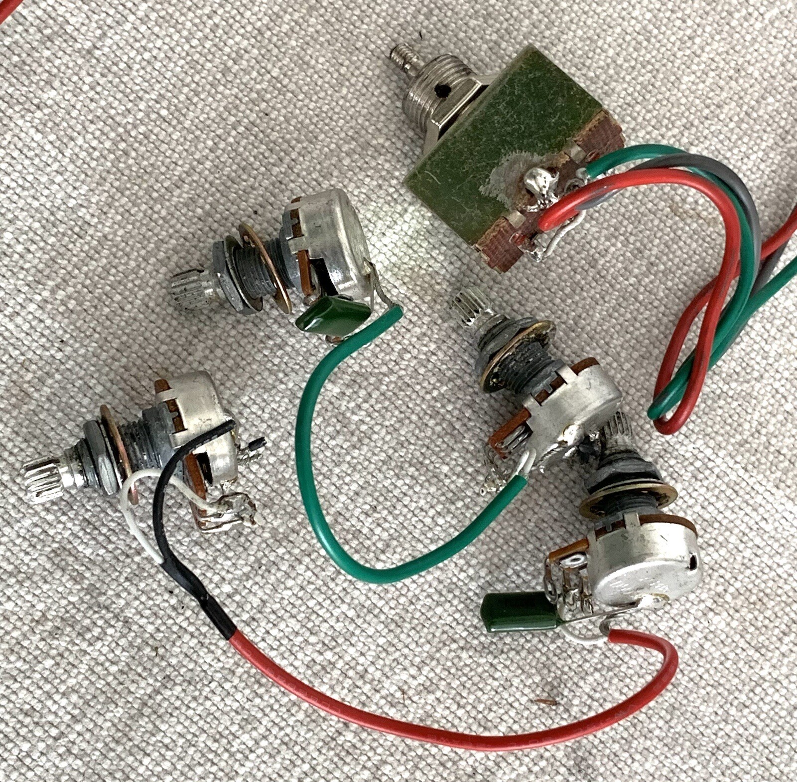 2005 Fender Squier Master M-80 Electric Guitar Original Wiring Harness