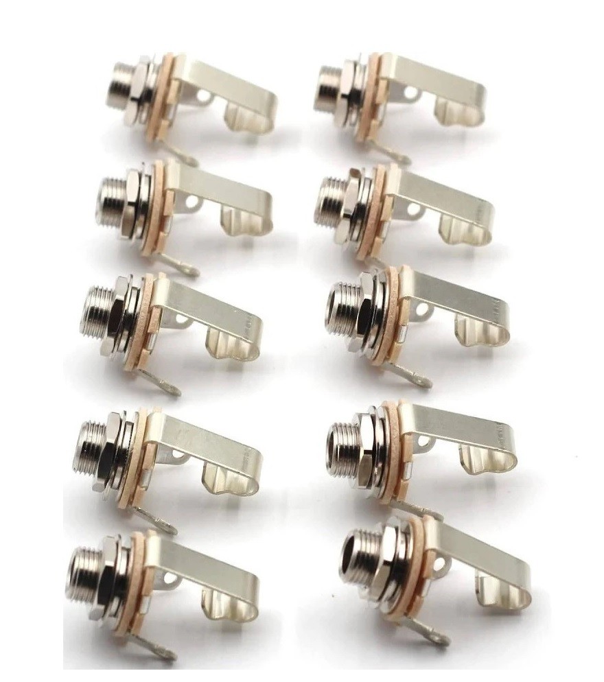 Switchcraft #11 I/O Guitar Jack – 1/4″ Mono – 10 Pack – NEW