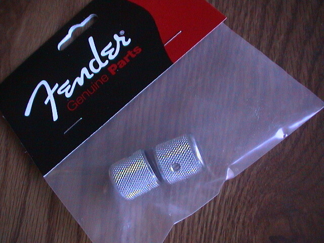 FENDER AMERICAN VINTAGE 1958 TELECASTER CHROME KNOBS SET/2 PN 009-4057-049 NEW!