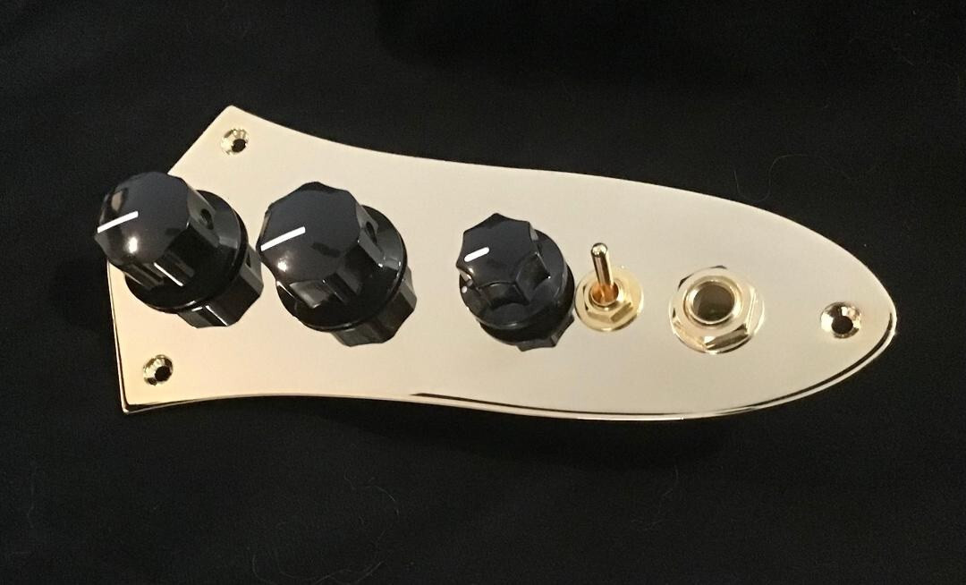 Fender Jazz Bass wiring harness with series – parallel switching NEW! GOLD!