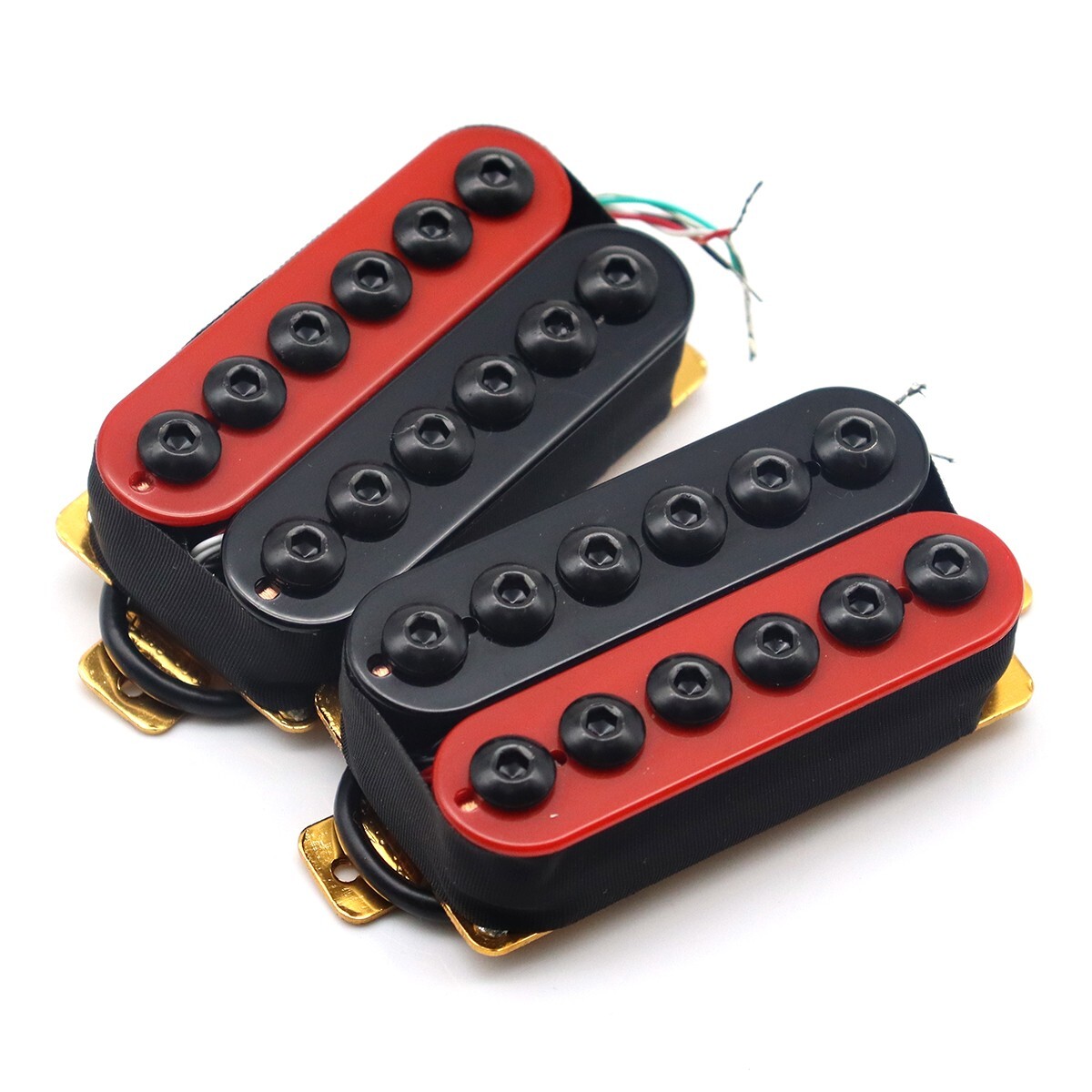 High Output Invader Ceramic Magnet Electric Guitar Humbucker Pickups Red&Black