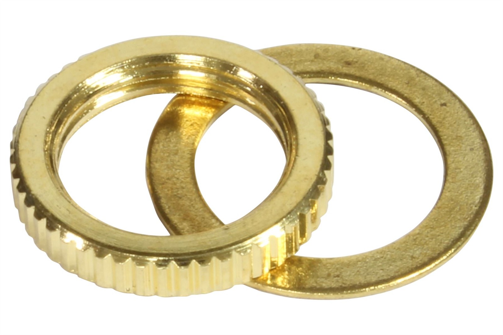 Toggle Switch Nut and Washer Metric Fine Knurl M12 x 1.25 – Gold