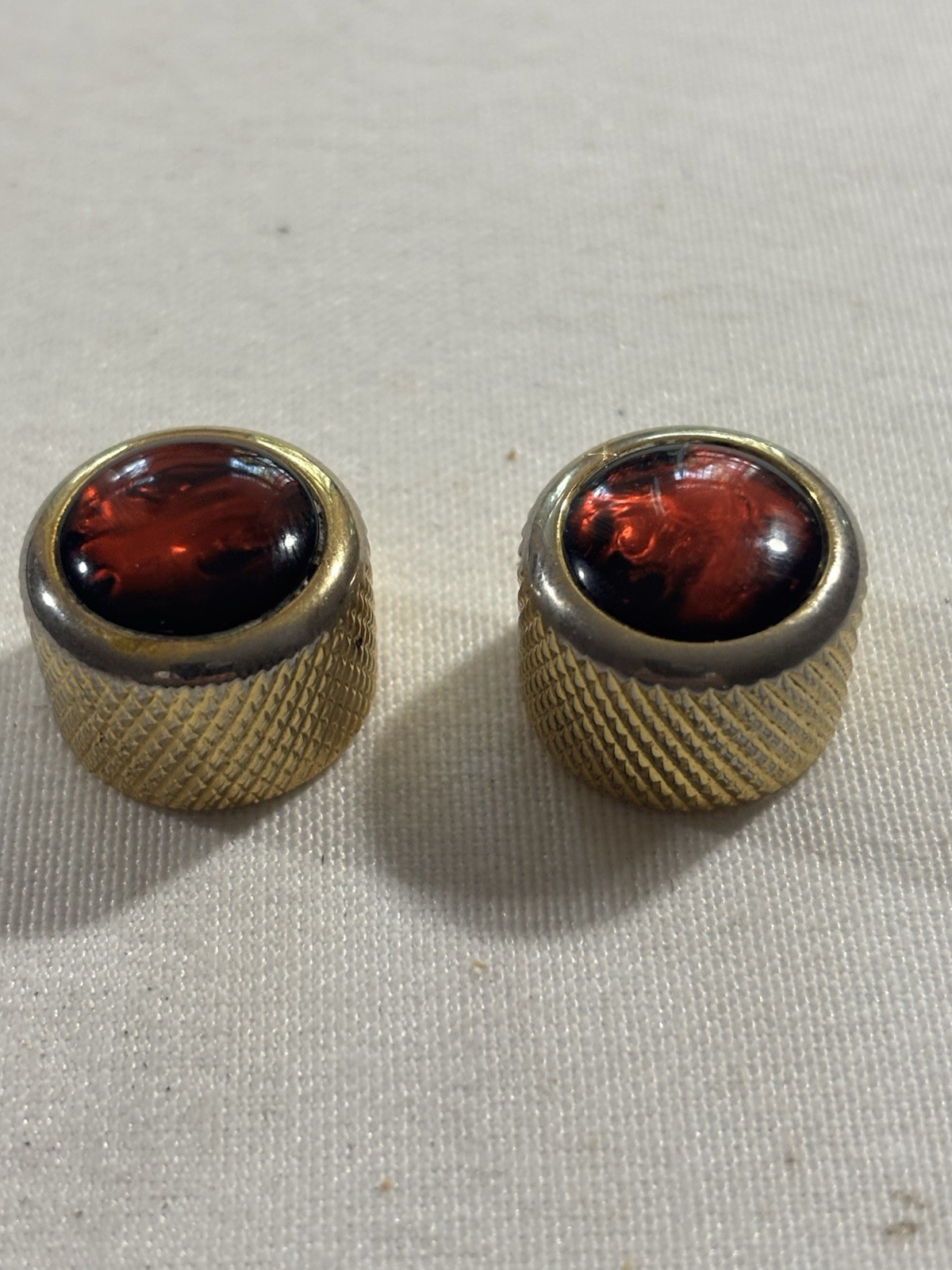 2010 Epiphone Les Paul Custom Prophecy Knurled Bejeweled Dome Knobs Red Gold