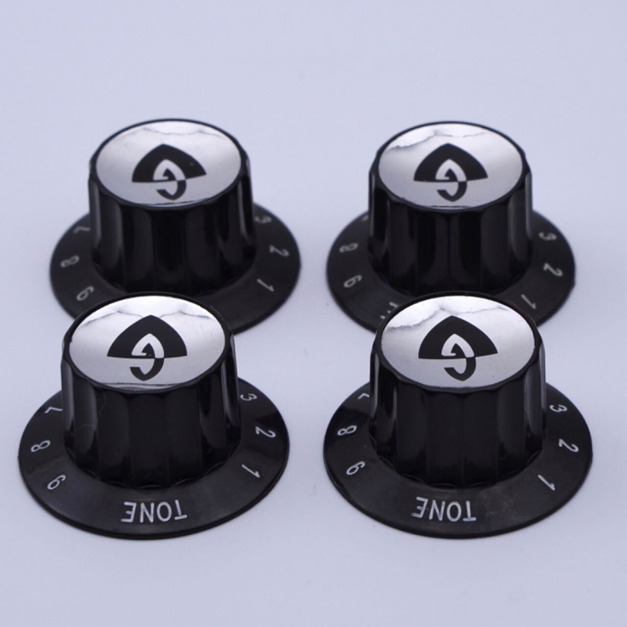 4 Pieces Vintage 70’s 1-9 GUILD Guitar Knobs for Bluesbird Starfire S-100 M-75