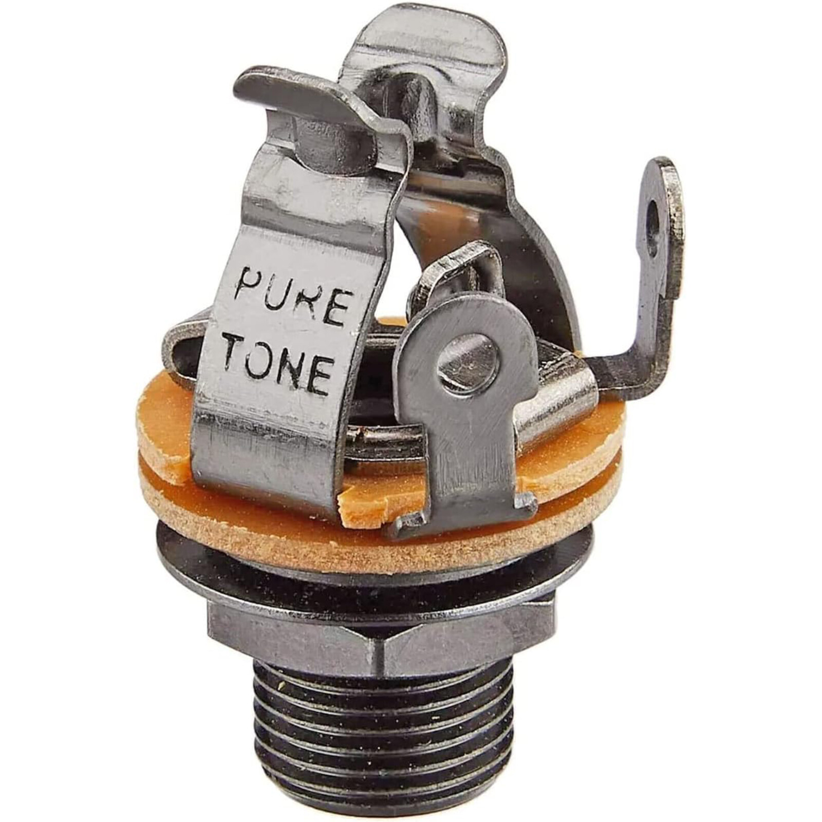 Pure Tone PTT1BN Mono Multi-Contact 1/4″ Guitar Output Jack, Black Nickel