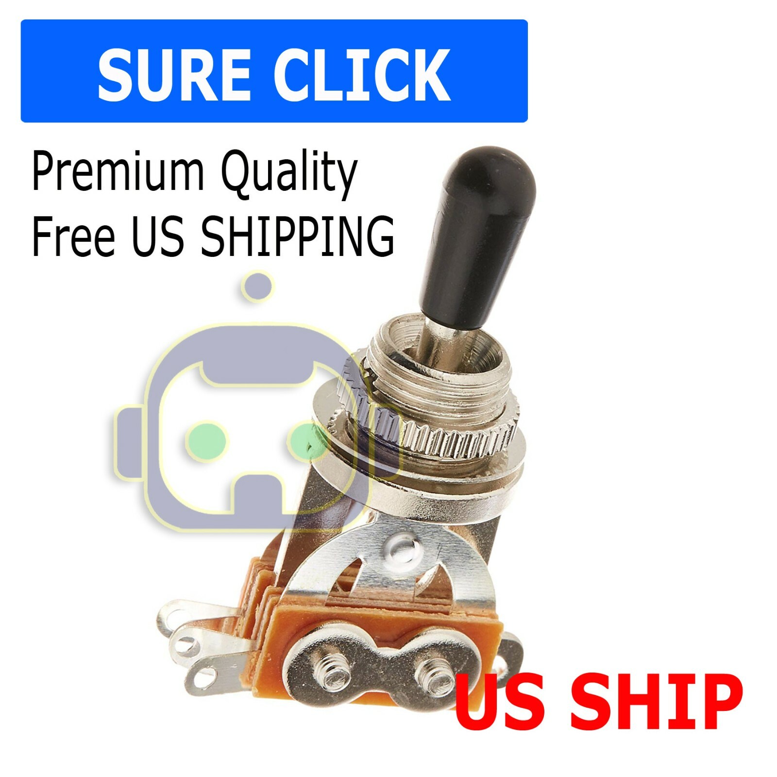 Black Tip 3 Way Switch Pickup Electric Guitar Selector Toggle Les Paul Epiphone