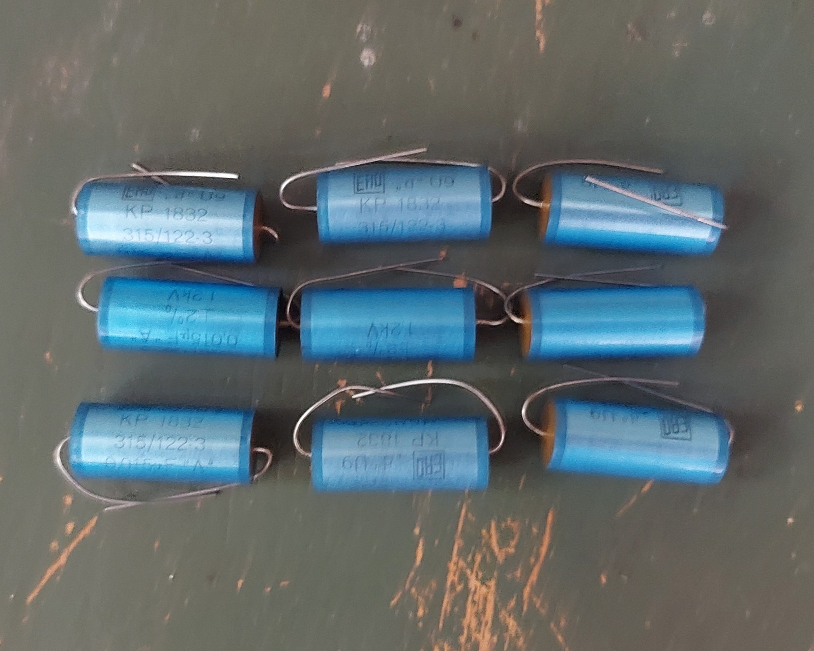 9x ERO .015 1.2k 2% Tolerance Polypropylene Capacitors NOS Audio Grade