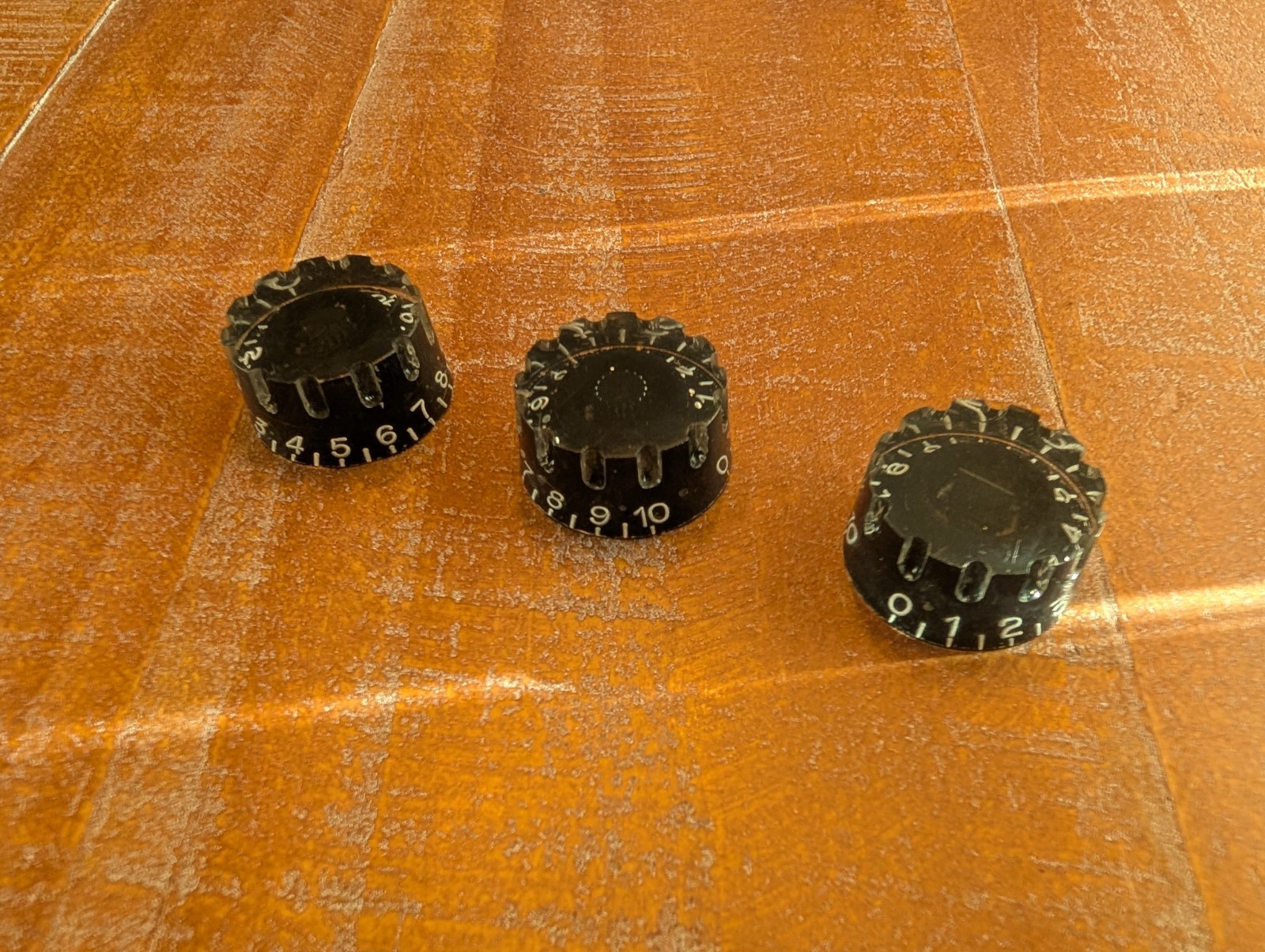 Unbranded Speed Knobs Knurled Vintage 1980s Black Set Of 3