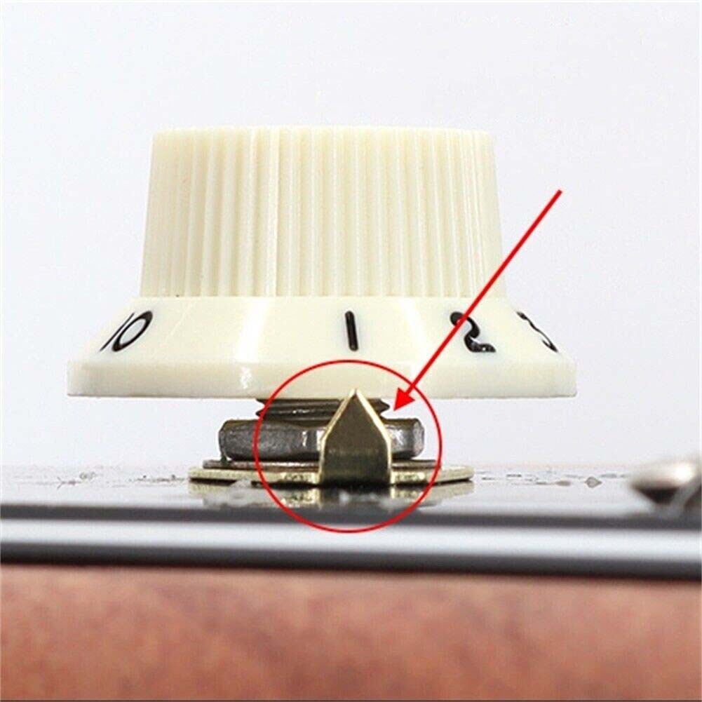 10x Guitar Knobs Pointer Plate Indicator Washers for Gibson LP Electric Guitar