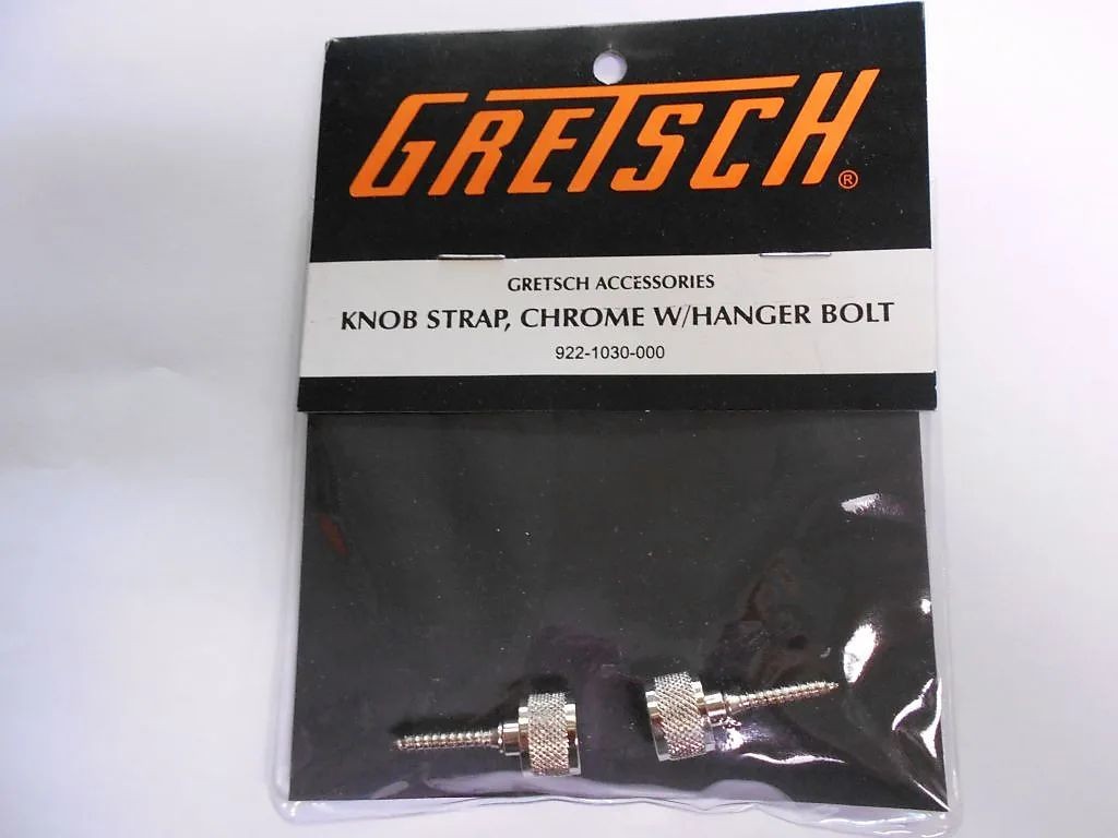 GENUINE GRETSCH GUITAR STRAP KNOBS BUTTONS PAIR 6120 DUO JET