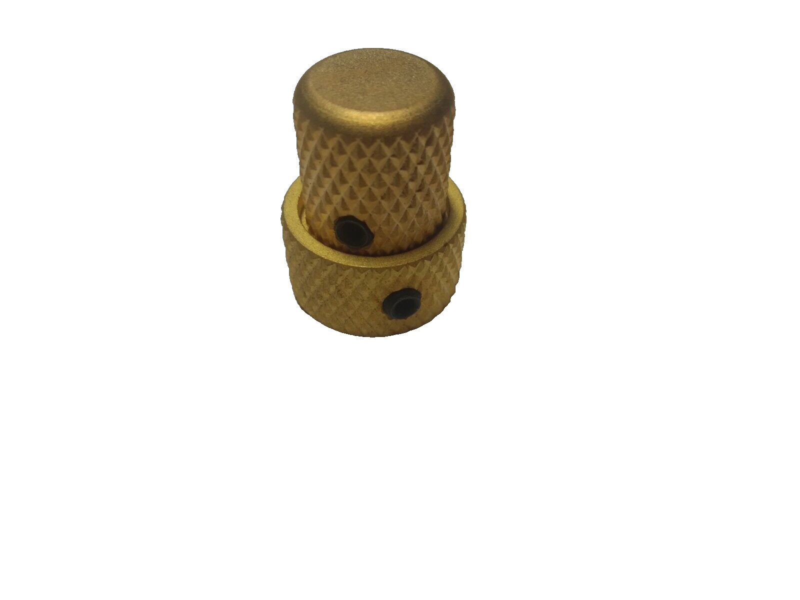 Peavey Gold Stacked Knob (top/bot) – Used on Cirrus 4/5 Bolt-On Neck Models