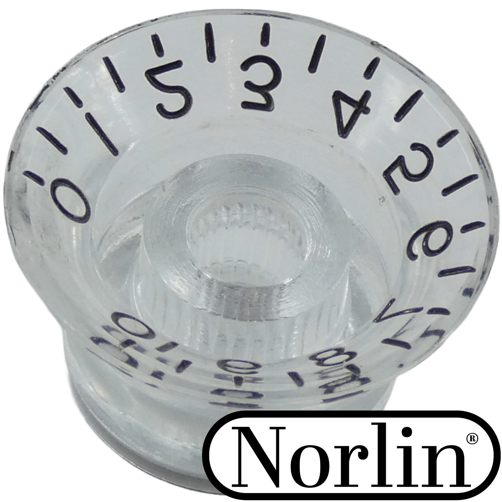 Norlin Embossed Top Hat Reflector Tone MOD Knob for Gibson® Guitars
