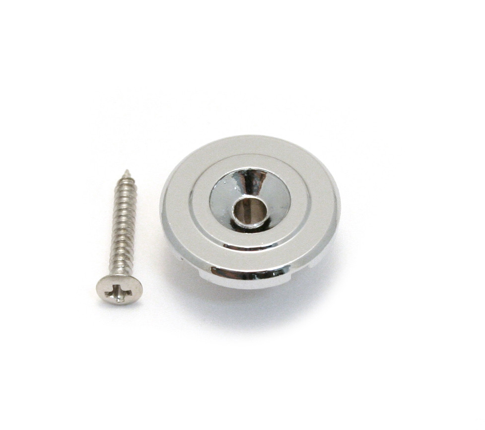 (1) Chrome Tall Style Round String Guide/Tree for Bass Guitar BSG-TR-C