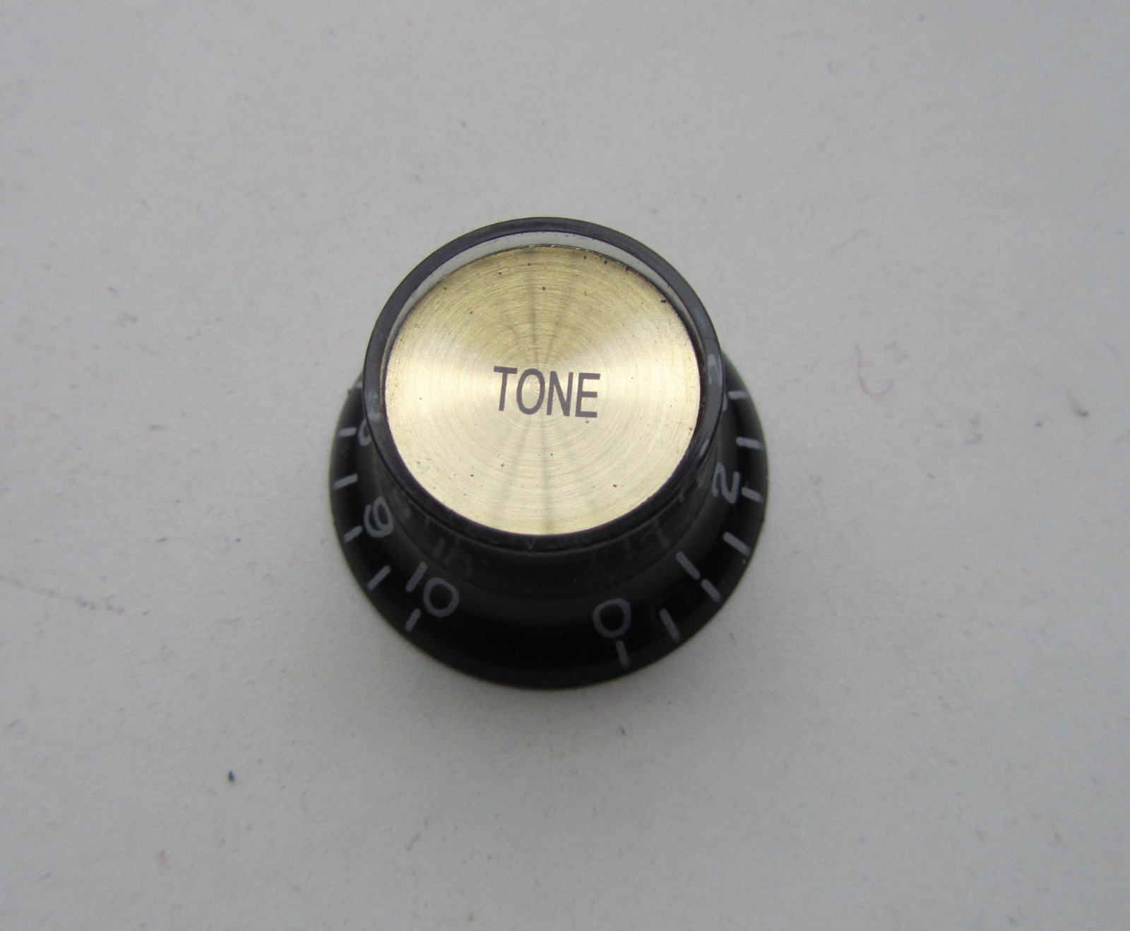 Black W/ Gold Reflector Knobs Top Hat Guitar Knobs Fits Epiphone LP SG