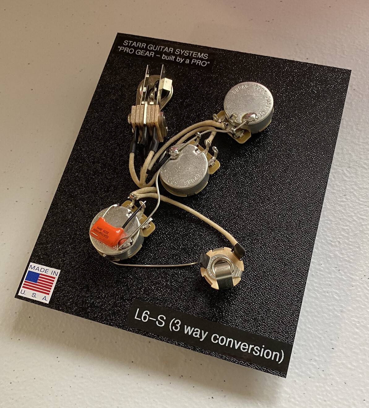 Gibson L6S wiring harness with 3 way Les Paul switch mod NEW! FREE SHIPPING!