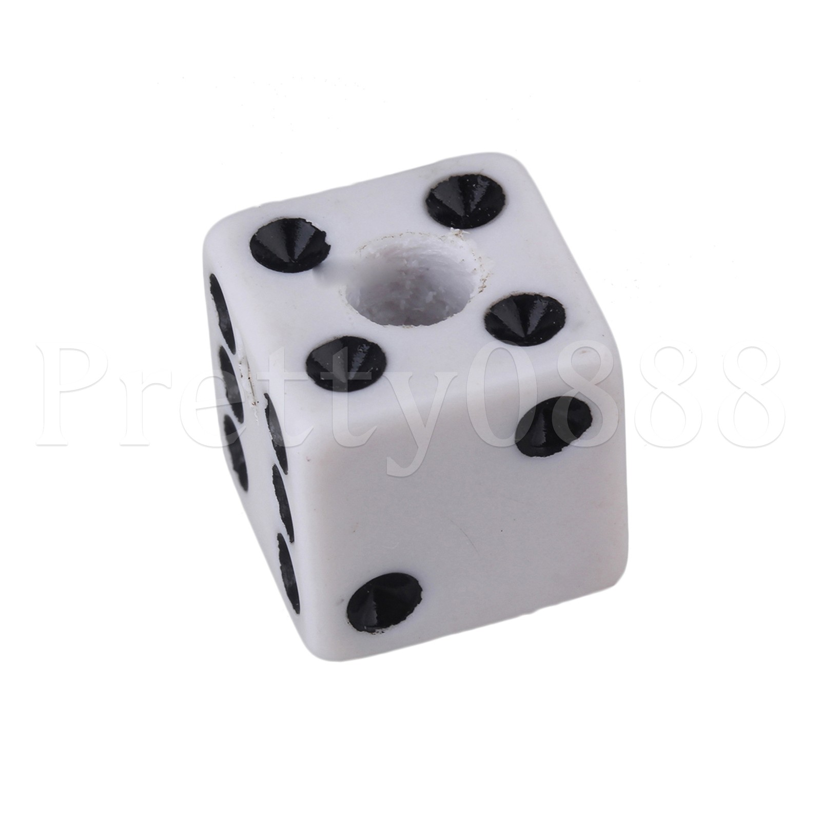 ABS Control Knob with White Dice for Decorating Electric Guitars