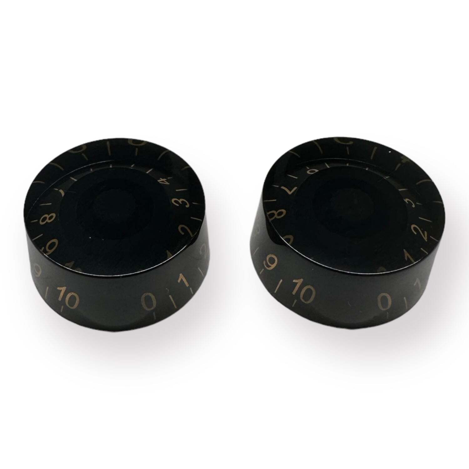 AxLabs Aged Black Speed Knob With White Font – 2 Pack